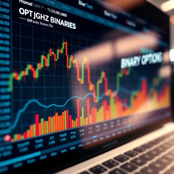 Graph illustrating the basic principles and mechanics of binary options trading