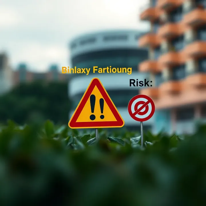 Graphic depicting risk and legal aspects of binary options investment in Colombia with symbols of caution and regulation