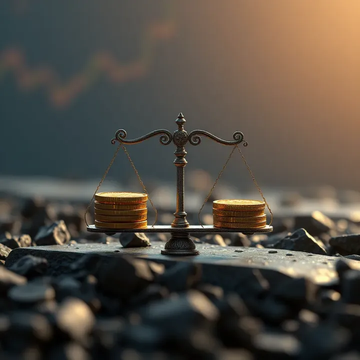 Visual representation of risk and reward balance in binary options investment strategy