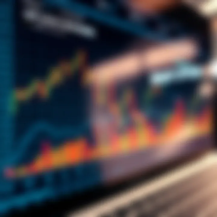 Graph illustrating the basic principles and mechanics of binary options trading