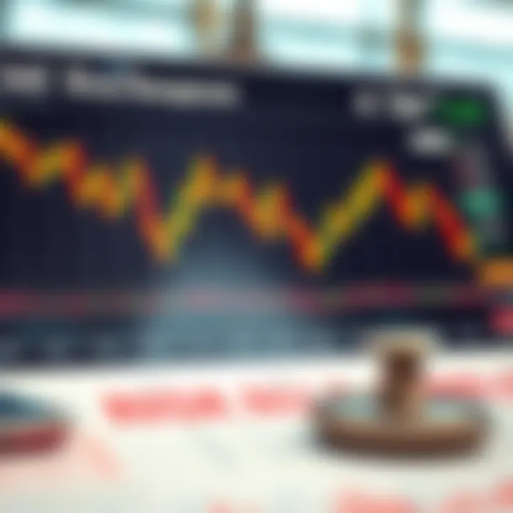 Chart showing common strategies and risk management in binary options trading