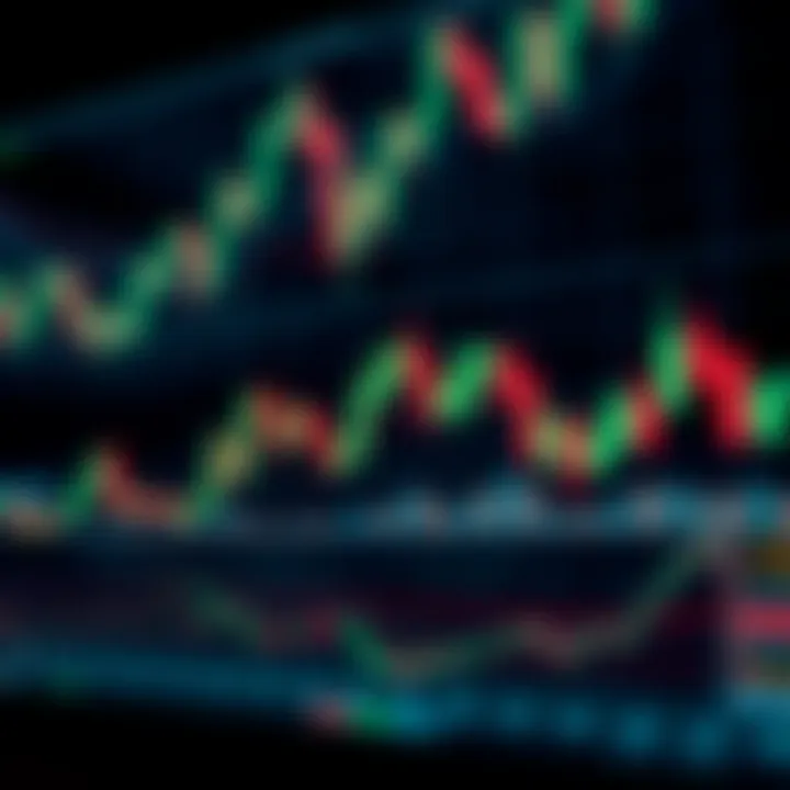 Illustration of various candlestick patterns used in technical analysis for financial trading