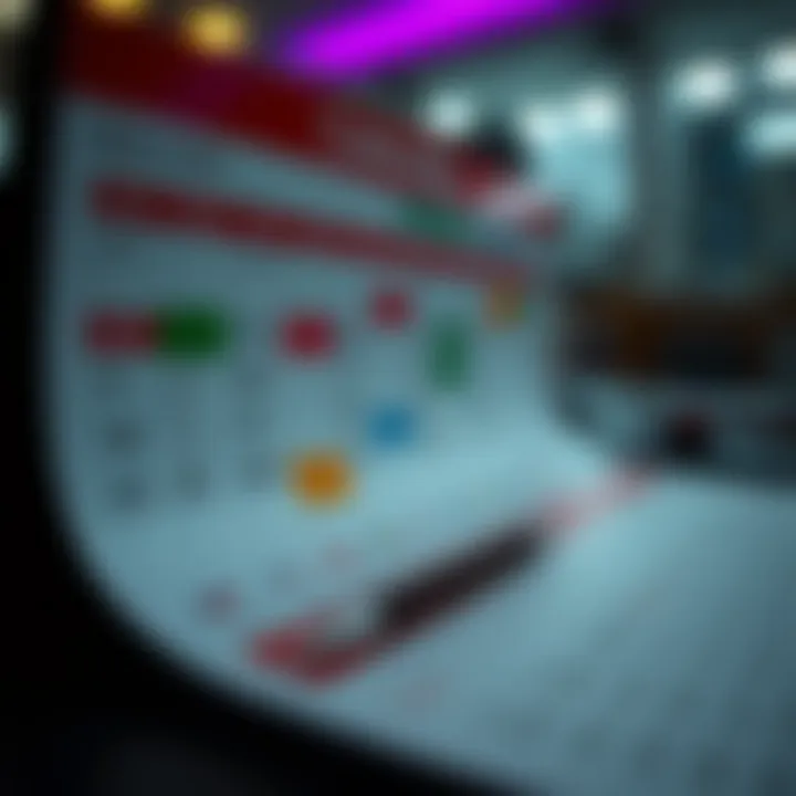 Calendar highlighting key economic events and indicators in Colombia