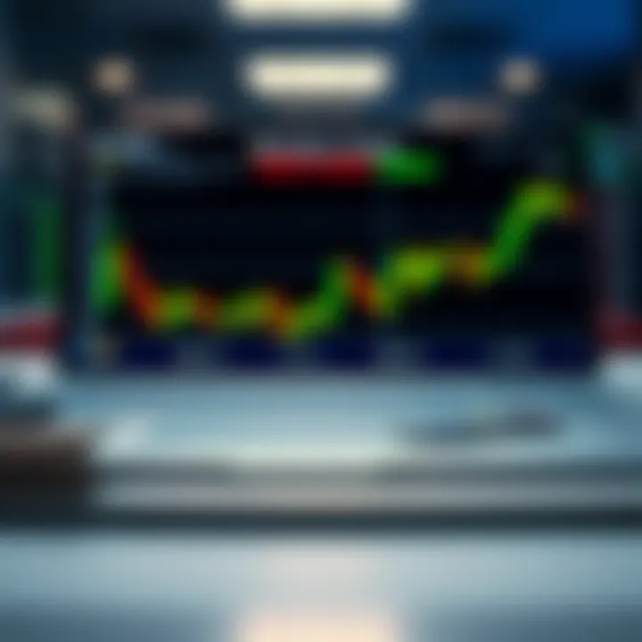 Graphic showcasing educational resources and tools for learning financial trading within the Colombian context