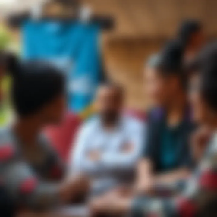 Community members and institutional representatives collaborating to enhance resilience against natural disasters