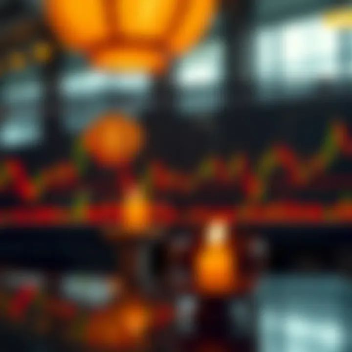 Graphic showing various Japanese candlestick patterns used in technical analysis