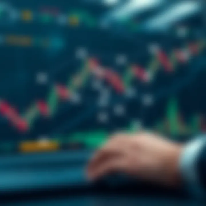 Visual representation of copy trading concept with financial charts and connected trading nodes