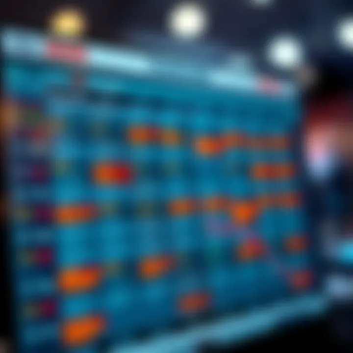 Illustration showing an economic calendar with highlighted events and data releases relevant to Forex trading