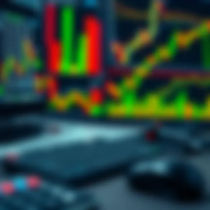 Illustration of financial tools and charts used for analyzing options trading strategies