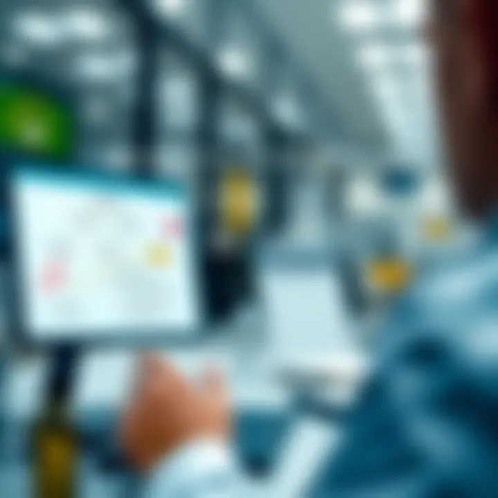 Visual representation of risk management application in business projects showing risk assessment and decision-making flowchart