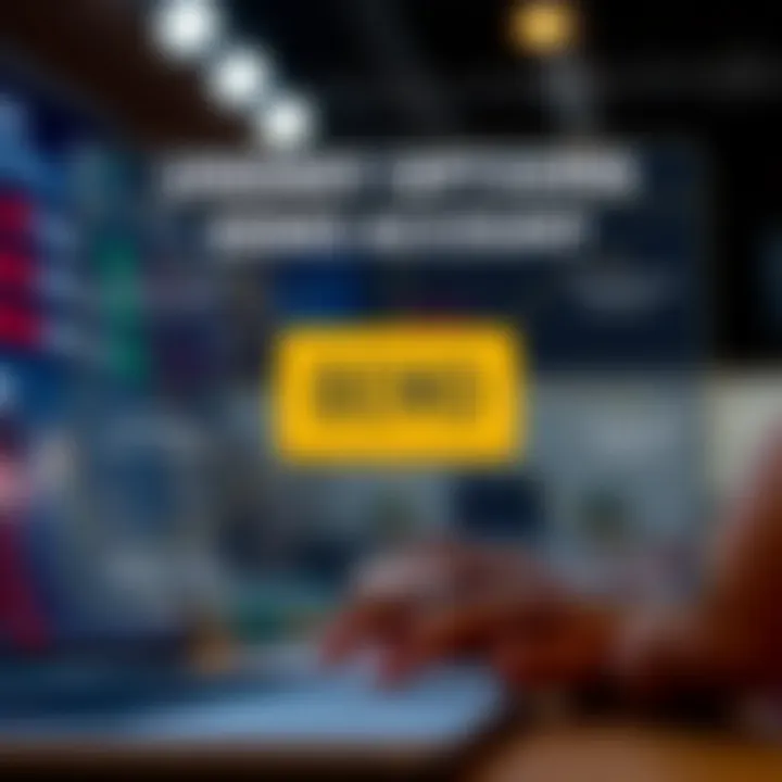 Diagram illustrating the concept and functionality of binary options demo accounts