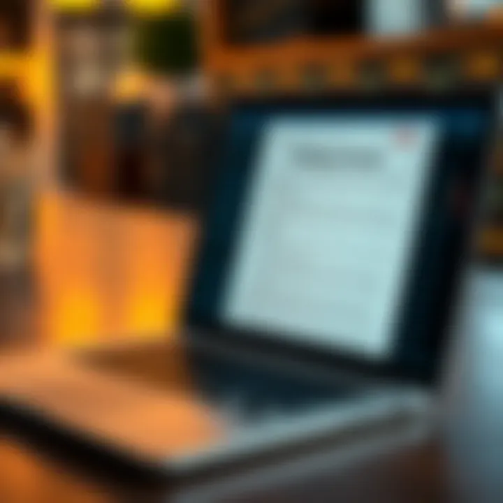 Open PDF document on laptop screen showing trading course content