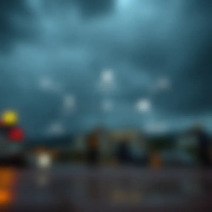 Diagram illustrating key stages of risk and disaster management including prevention, preparedness, response, and recovery