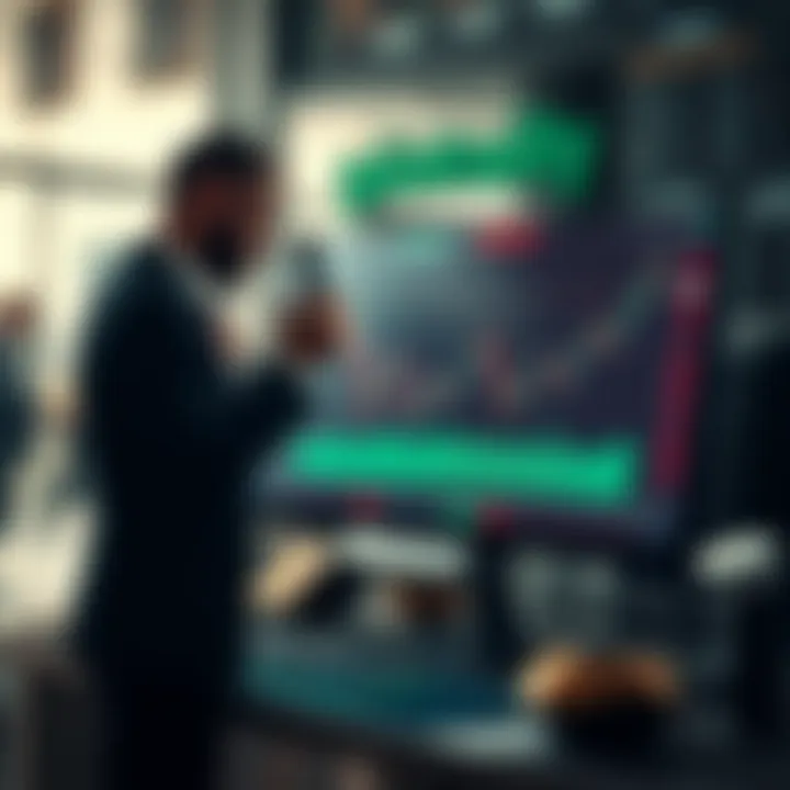 Chart illustrating tools and risk management techniques for swing trading