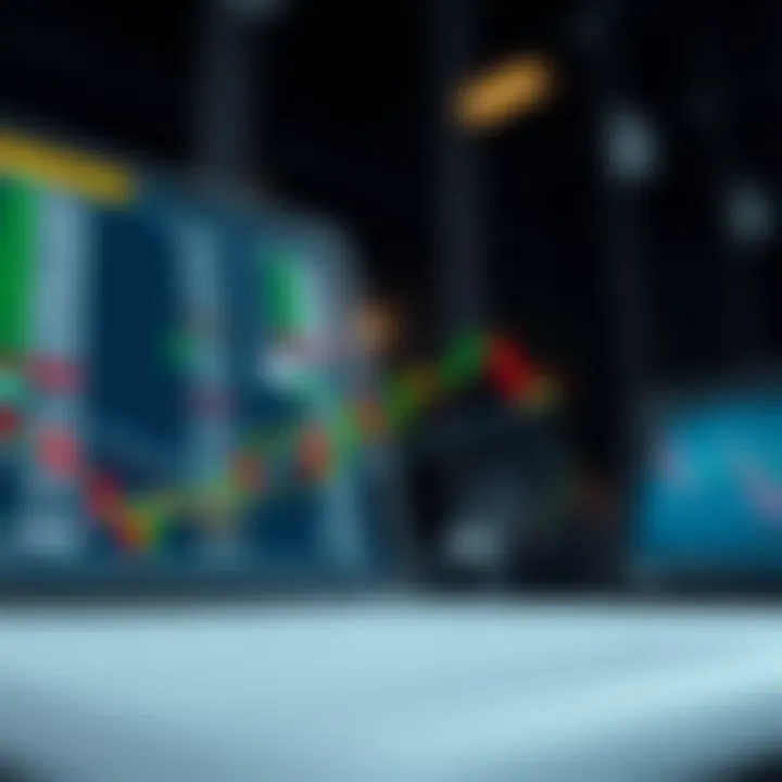 Diagram illustrating common technical analysis tools such as trend lines, support and resistance levels