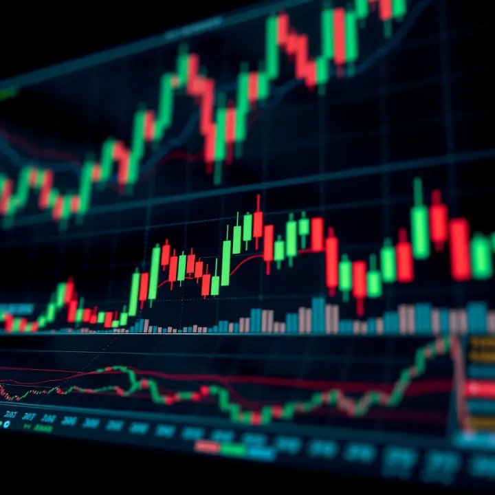 Illustration of various candlestick patterns used in technical analysis for financial trading