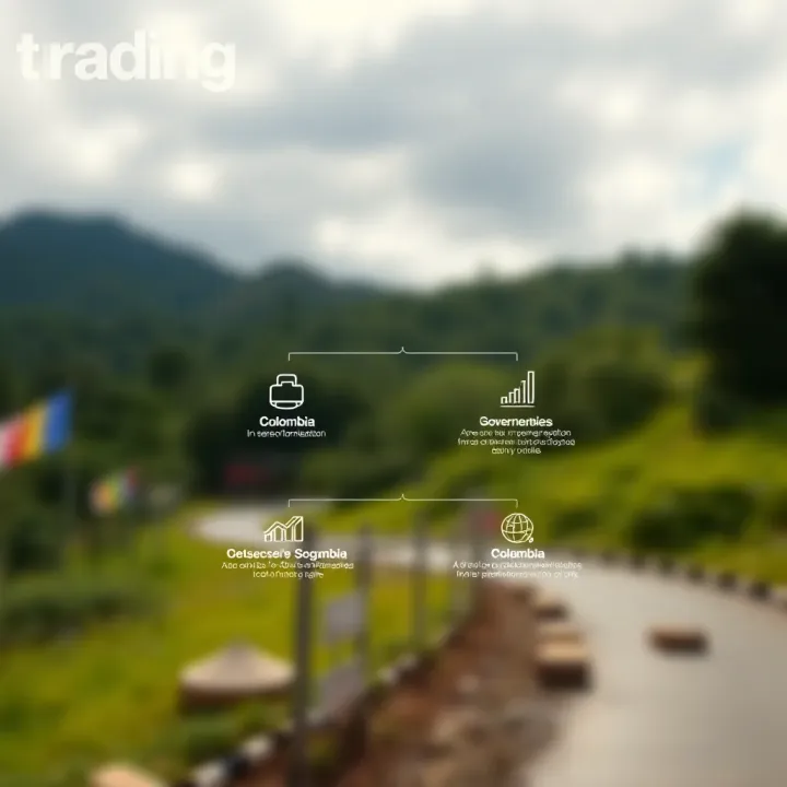 Diagram illustrating Colombia’s legal framework and institutional roles in risk governance and resilience building