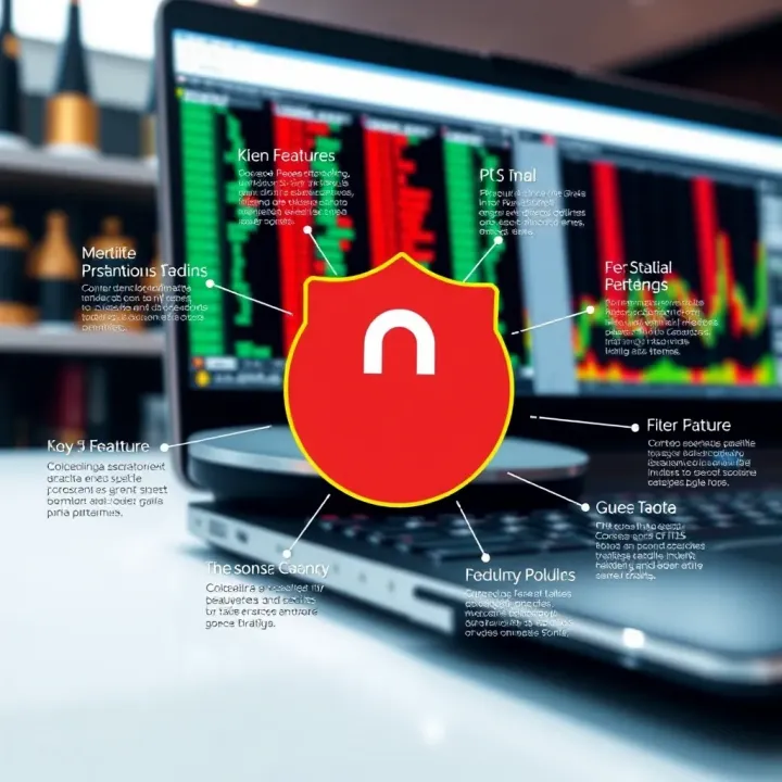 Diagram representing key features and security tips for choosing trading platforms