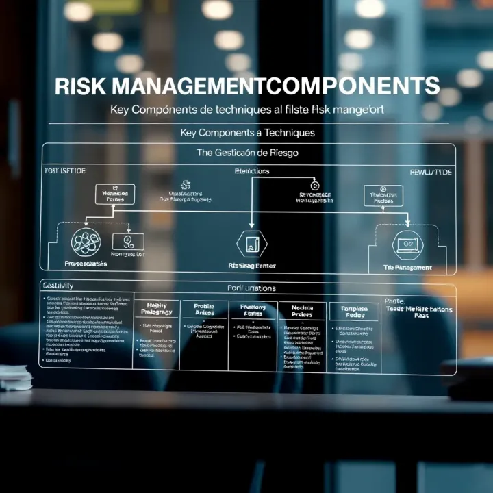 A detailed flowchart illustrating key components and techniques of risk management