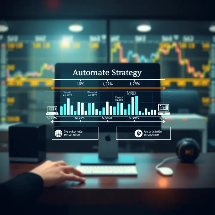 Automated Strategy Replication in Copy Trading Diagram illustrating automated trading where a user's portfolio mimics strategies of experienced traders