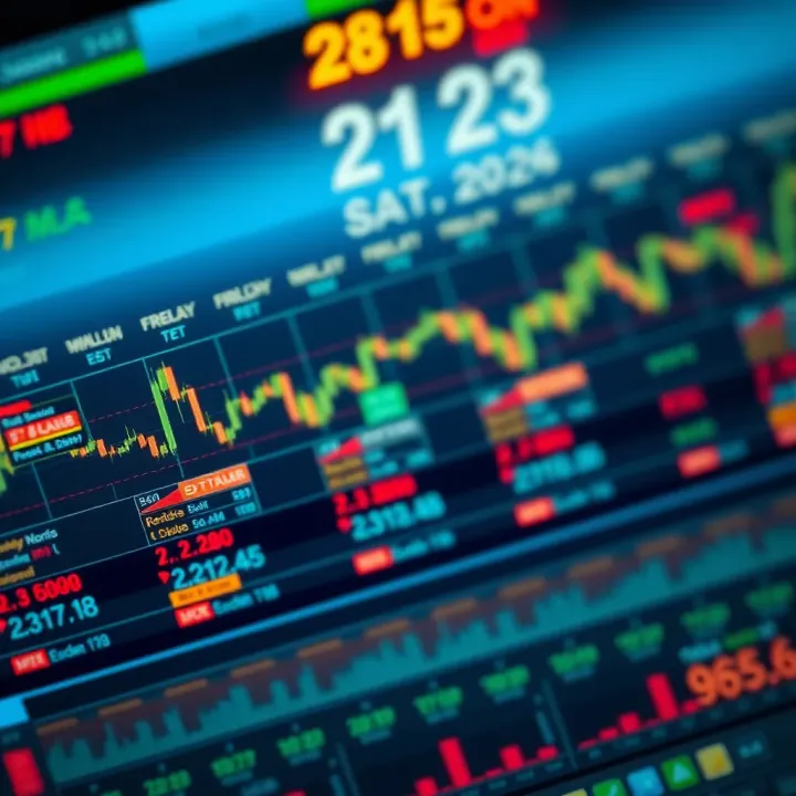 Economic calendar showing various global financial events influencing currency markets