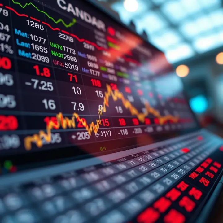 Forex Economic Calendar Highlighting Key Market Events Forex economic calendar showing upcoming key financial events and indicators