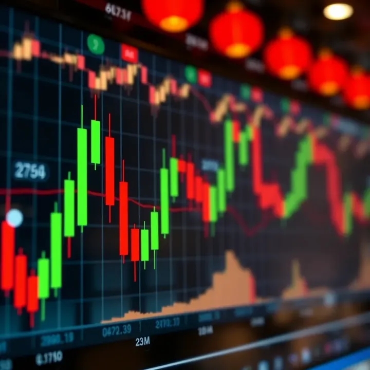 Illustration showing a bullish engulfing candle pattern with a green candle completely covering the previous red candle