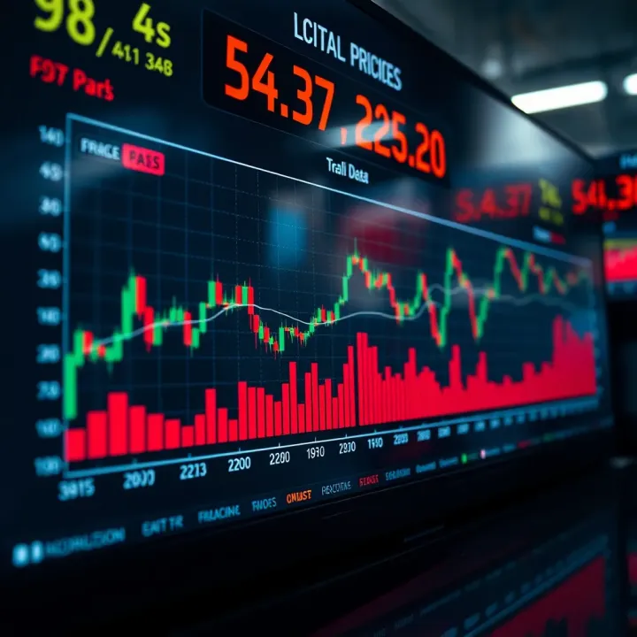 Graph showing market reactions to key economic data releases over time