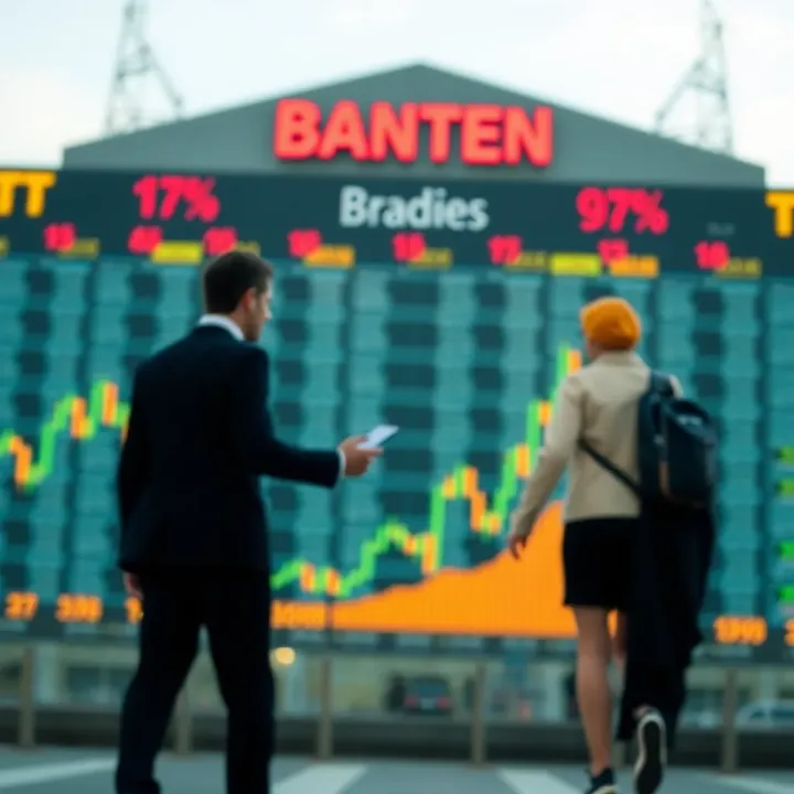 Conceptual illustration of risk management and decision making in binary options market