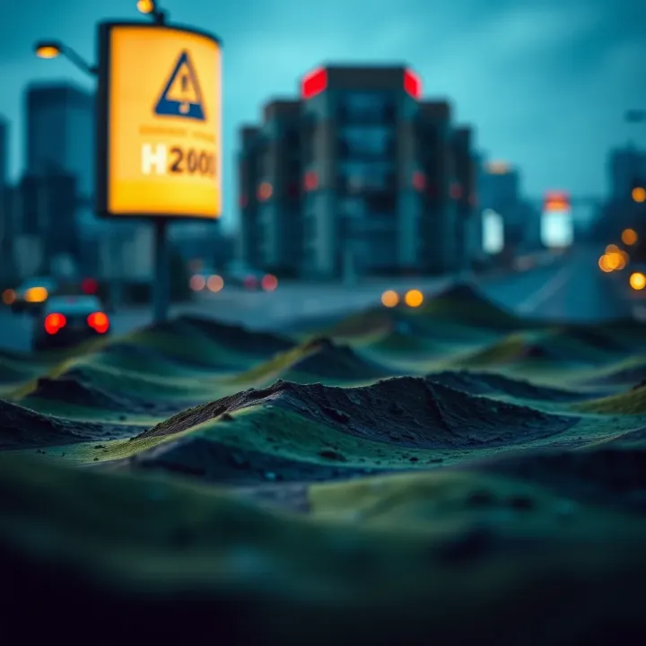 Visualization of risk factors using layered geographic data for hazard identification