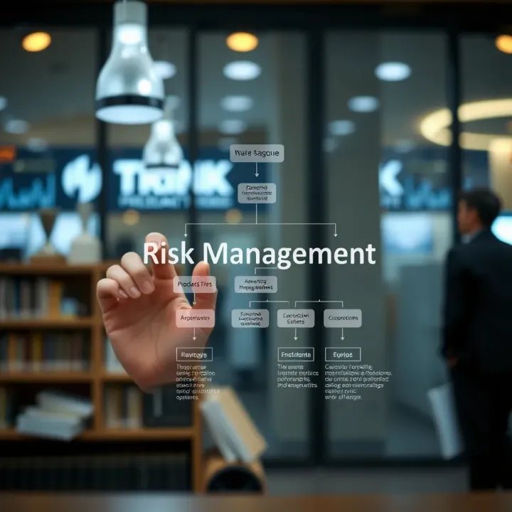 Flowchart illustrating key stages in risk management within organizations