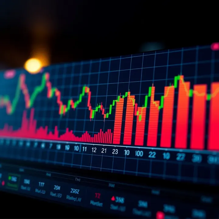 Graph showing risk assessment and management strategies in financial trading