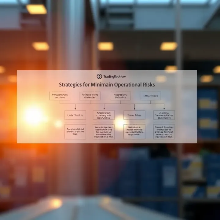Flowchart showing strategic approaches to minimizing operational risks and ensuring business continuity