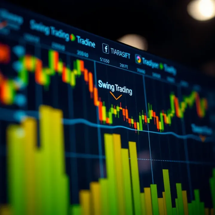 Graph illustrating key components and timeline of swing trading investment approach