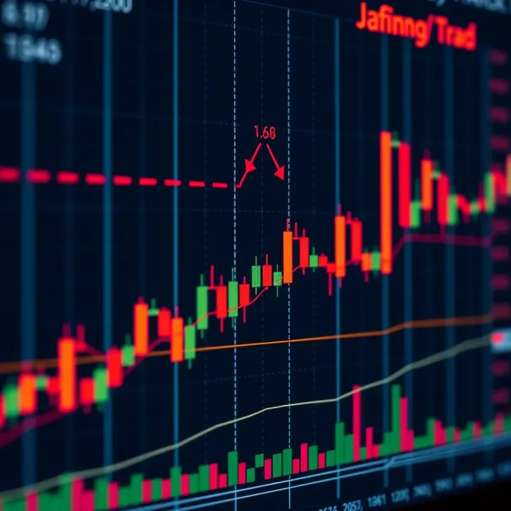 Chart showing various Japanese candlestick patterns used in technical analysis