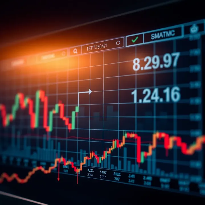 Graph showing market price fluctuations ideal for swing trading strategy