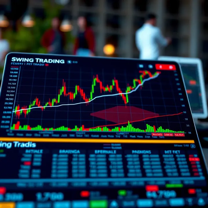 Chart illustrating trading tools and techniques for successful swing trading