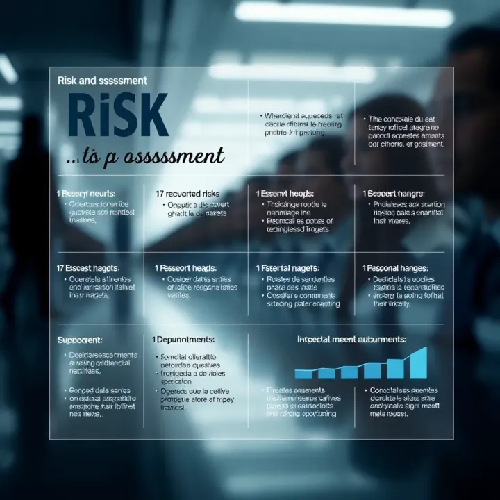 Infographic showing tools and strategies for risk assessment in financial support programs