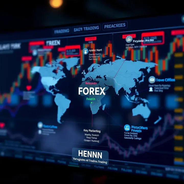 Diagram illustrating key participants and interactions within the global forex market environment