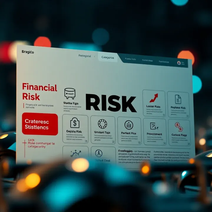 Visual representation of diverse risk categories including financial, operational, and strategic risks