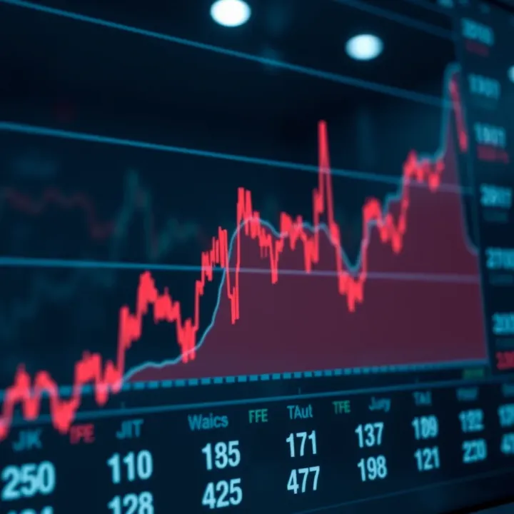 Graph showcasing the impact of major US economic data releases on financial market trends
